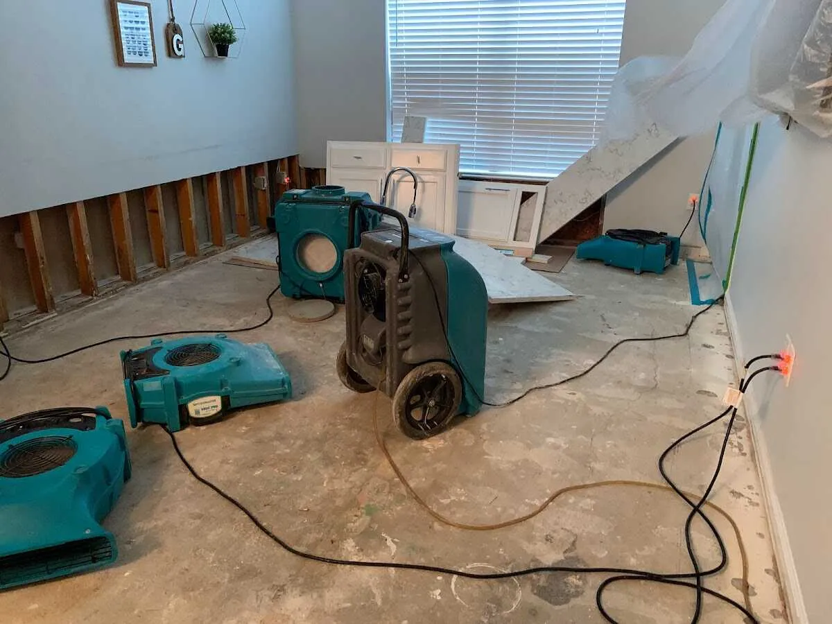 Dehumidifier in flood-cut room for Water Extraction & Removal in Lewistown